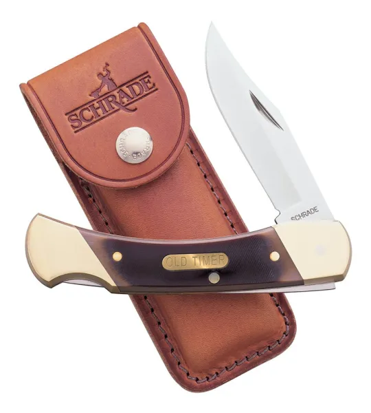 Imperial Schrade 5 Cave Bear Lockbk W-sheath knives 7OT