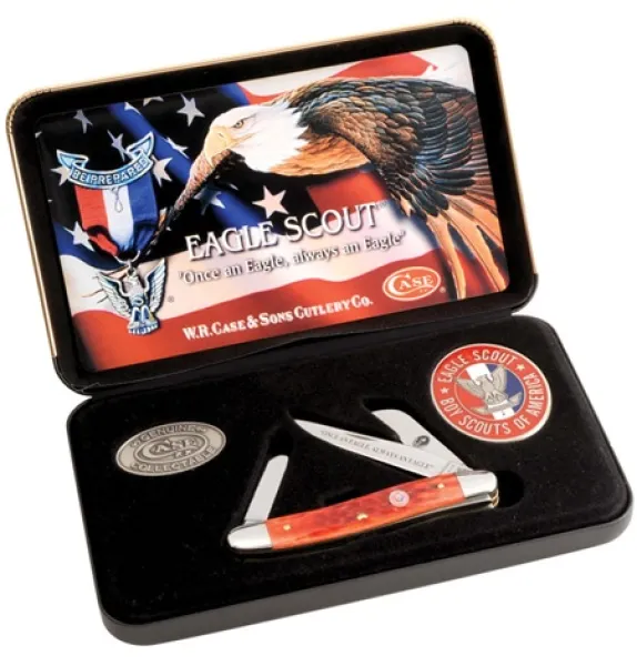 Case Bsa Eagle Scout Med Stockman Knives 8060