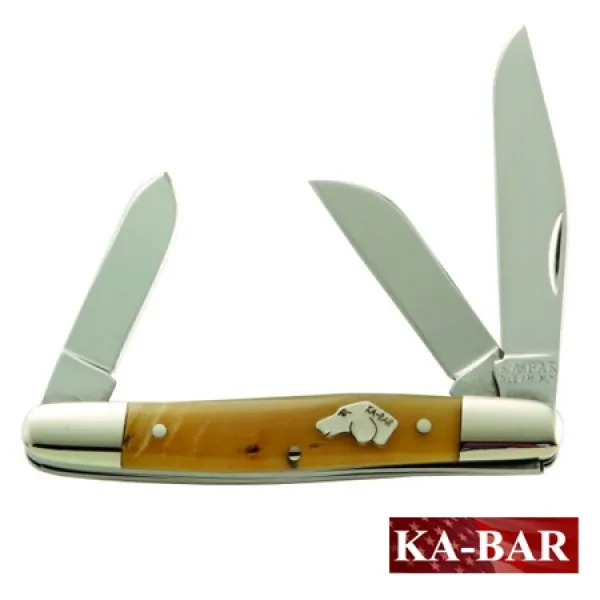 Ka-Bar Dogs Head 3 Bl Stockman Rams knives 8313