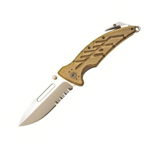 Ontario Xr-1 Desert Tan Folder Serre knives 8762