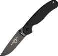 Ontario RAT II BLACK HANDLE BLACK BLAD - 8861