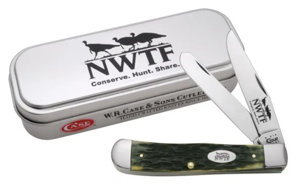 Case Olive Green Trapper Nwtf Knives 8960