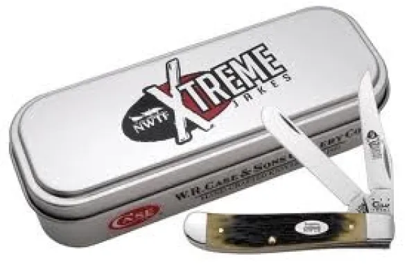 Case Olive Green Mini Trapper- Tin Knives 8961