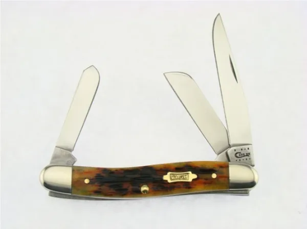 Case 6318ss Stockman Autumn Bone Knives 9651