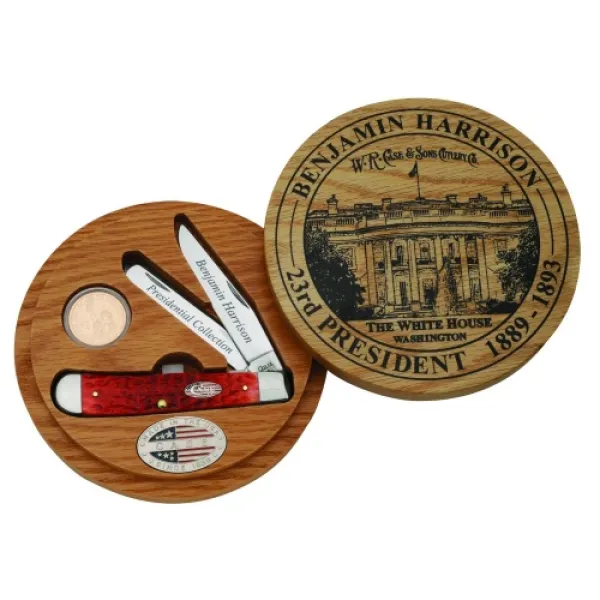 Case Benjamin Harrison Presidential Knives 9692