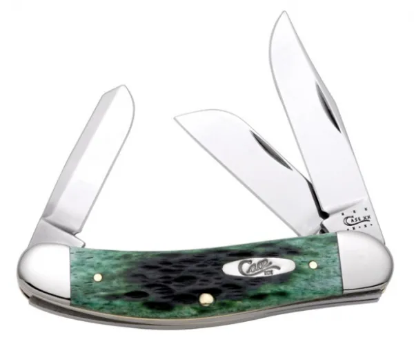 Case Pocket Worn Bermuda Green Bone - Peach Seed Jig Sowbelly (TB6339 SS) CA9769