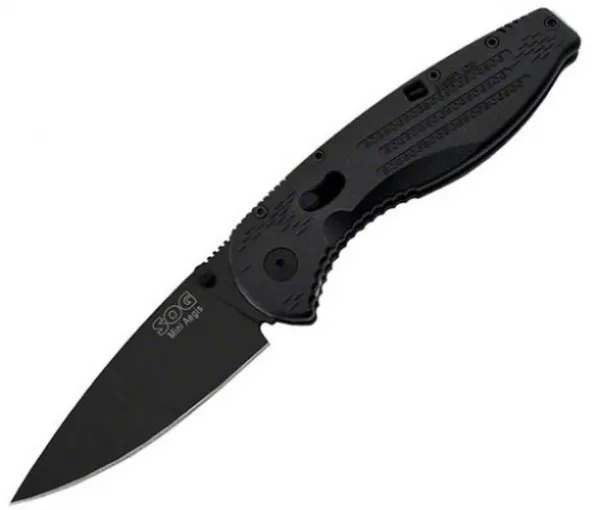 SOG AEGIS MINI BLACK TINI AE-22 KNIFE