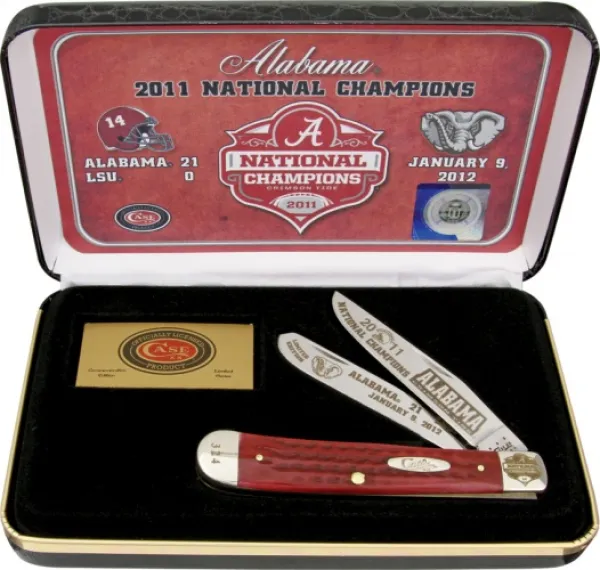 Case Al National Champions 2011 Red Knives ALNC11