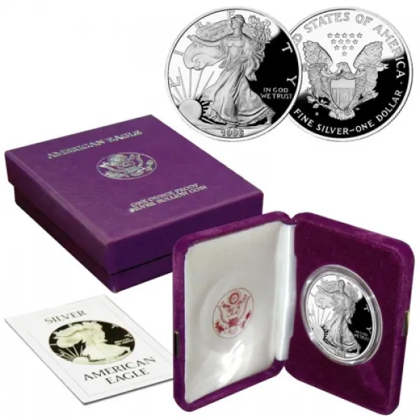 1986 1 oz Silver American Eagle Proof Coin AMERICAN_1986_SILVER_EAGLE_1_OZ_PROOF