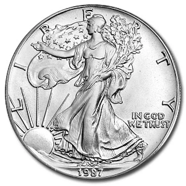 1987 1 oz Silver American Eagle Coin in U.S. Mint Box AMERICAN_1987_SILVER_EAGLE_1_OZ_USMINT_BOX