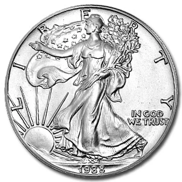 1988 1 oz Silver American Eagle Coin AMERICAN_1988_SILVER_EAGLE_1_OZ