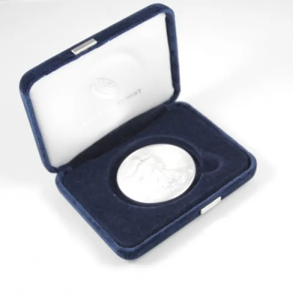1990 1 oz Silver American Eagle Coin in U.S. Mint Box AMERICAN_1990_SILVER_EAGLE_1_OZ_USMINT_BOX