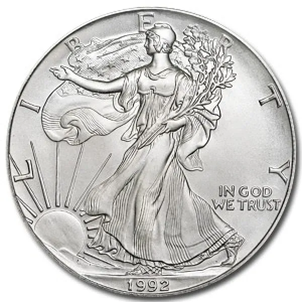 1992 1 oz Silver American Eagle Coin AMERICAN_1992_SILVER_EAGLE_1_OZ