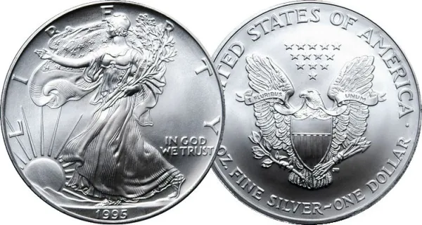 1995 1 oz Silver American Eagle Coin AMERICAN_1995_SILVER_EAGLE_1_OZ
