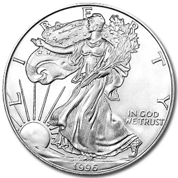 1996 1 oz Silver American Eagle Key Date Coin AMERICAN_1996_SILVER_EAGLE_KEY_DATE_1_OZ