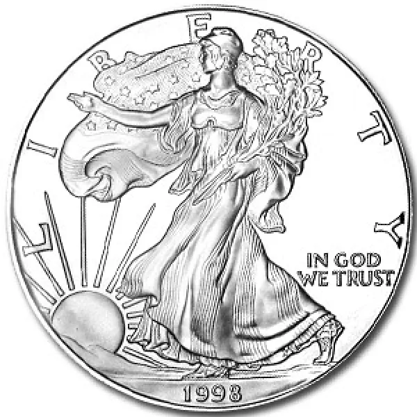 1998 1 oz Silver American Eagle Coin AMERICAN_1998_SILVER_EAGLE_1_OZ