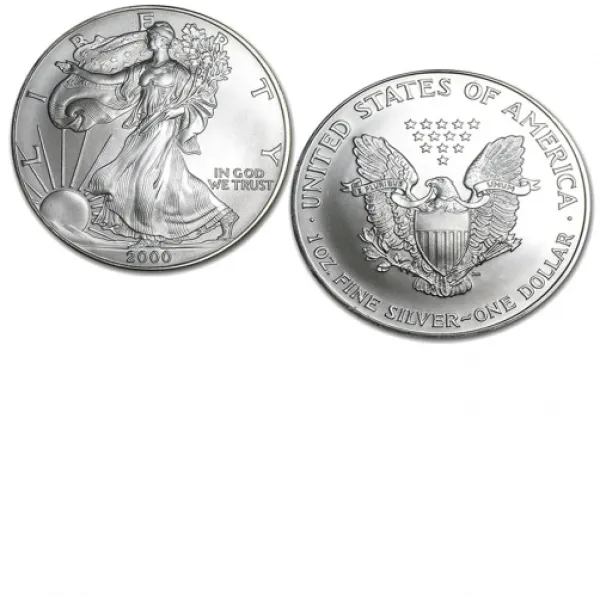 2000 1 oz Silver American Eagle Coin in Capsule AMERICAN_2000_SILVER_EAGLE_1_OZ_IN_CAPSULE
