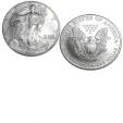 2000 1 oz Silver American Eagle Coin in Capsule