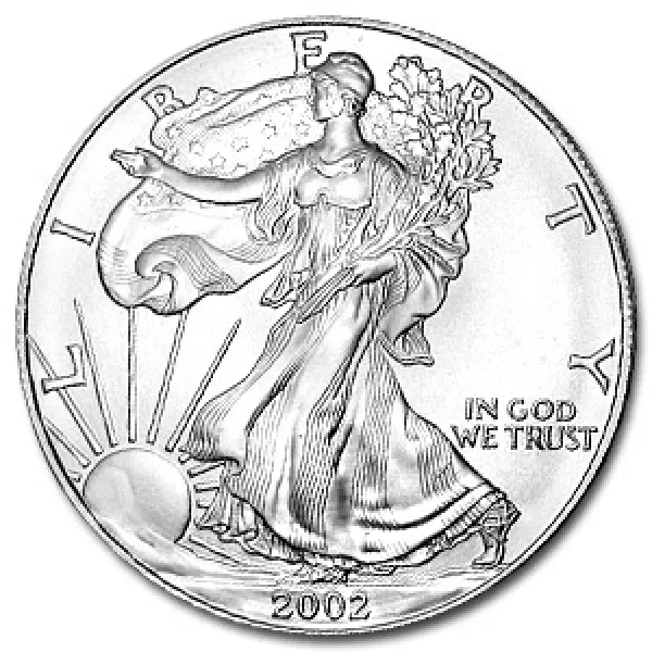 2002 1 oz Silver American Eagle Coin AMERICAN_2002_SILVER_EAGLE_1_OZ