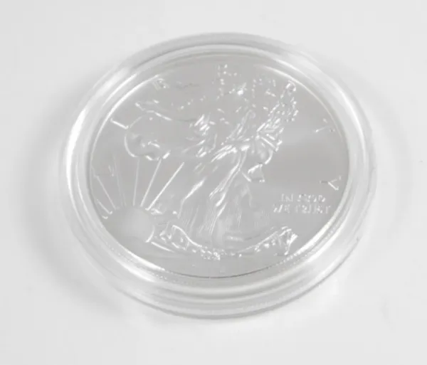2002 1 oz Silver American Eagle Coin in Air-Tite Capsule AMERICAN_2002_SILVER_EAGLE_1_OZ_IN_CAPSULE