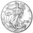 2002 1 oz Silver American Eagle Coin