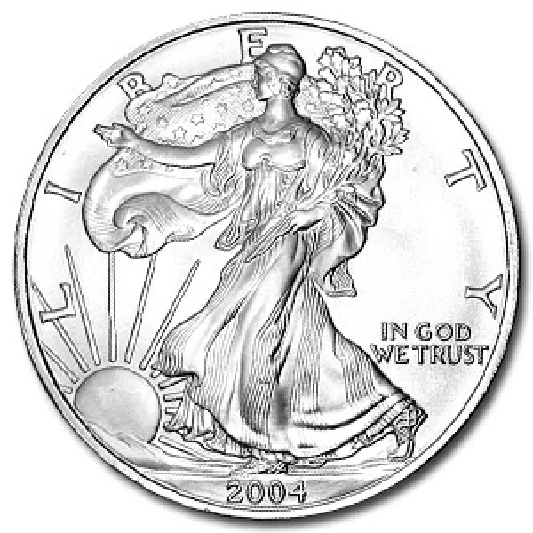 2004 1 oz Silver American Eagle Coin AMERICAN_2004_SILVER_EAGLE_1_OZ