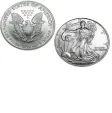 2005 1 oz Silver American Eagle Coin in Capsule