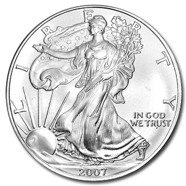 2007 1 oz Silver American Eagle Coin AMERICAN_2007_SILVER_EAGLE_1_OZ