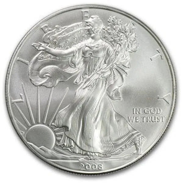 2008 1 oz Silver American Eagle Coin AMERICAN_2008_SILVER_EAGLE_1_OZ