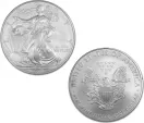 2008 1 oz Silver American Eagle Coin in Capsule
