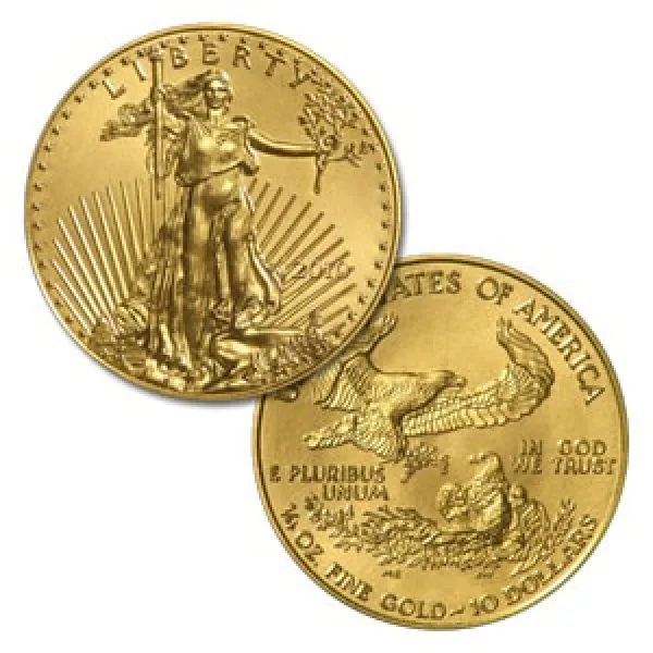 2010 1-4 oz Gold American Eagle Coin  AMERICAN_2010_GOLD_EAGLE_0-25_OZ