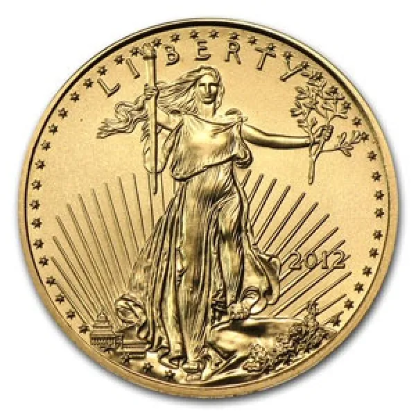 2012 1-10 oz Gold American Eagle Coin  AMERICAN_2012_GOLD_EAGLE_0-1_OZ