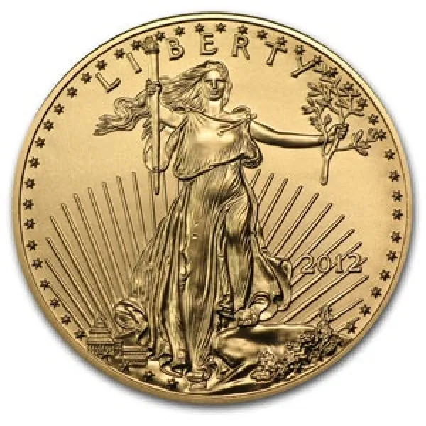 2012 1-2 oz Gold American Eagle Coin  AMERICAN_2012_GOLD_EAGLE_0-5_OZ