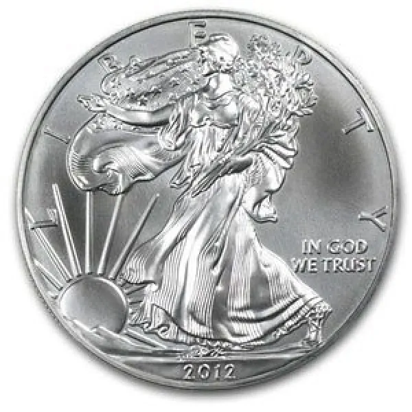 2012 1 oz Silver American Eagle Coin in Air-Tite Capsule AMERICAN_2012_SILVER_EAGLE_1_OZ_IN_CAPSULE