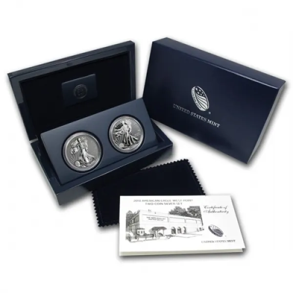 2013 American Silver Eagle West Point Two-Coin Set S40 AMERICAN_2013_SILVER_EAGLE_WP_SET