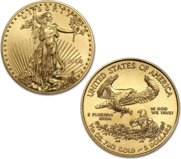 2014 1-10 oz Gold American Eagle Coin  AMERICAN_2014_GOLD_EAGLE_0-1_OZ