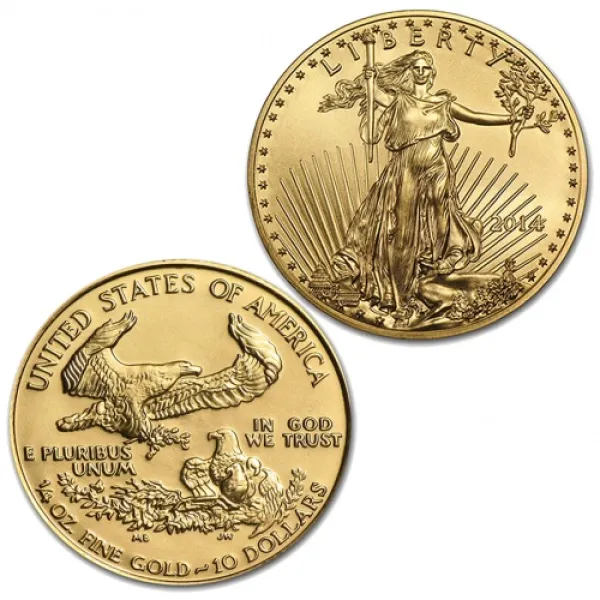 2014 1-4 oz Gold American Eagle Coin  AMERICAN_2014_GOLD_EAGLE_0-25_OZ