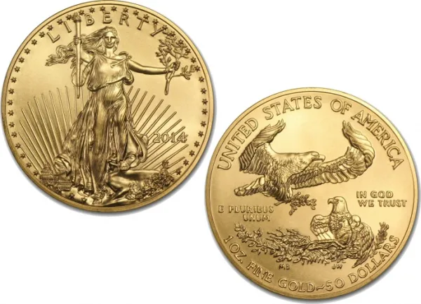 2014 1oz Gold American Eagle Coin  AMERICAN_2014_GOLD_EAGLE_1_OZ