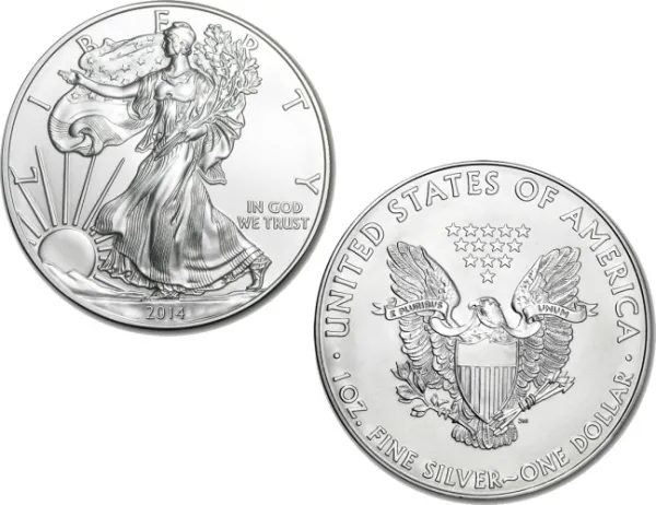 2014 1 oz Silver American Eagle Coin AMERICAN_2014_SILVER_EAGLE_1_OZ