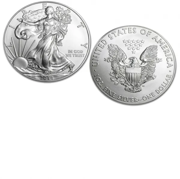 2014 1 oz Silver American Eagle Coin in Air-Tite Capsule AMERICAN_2014_SILVER_EAGLE_IN_CAPSULE