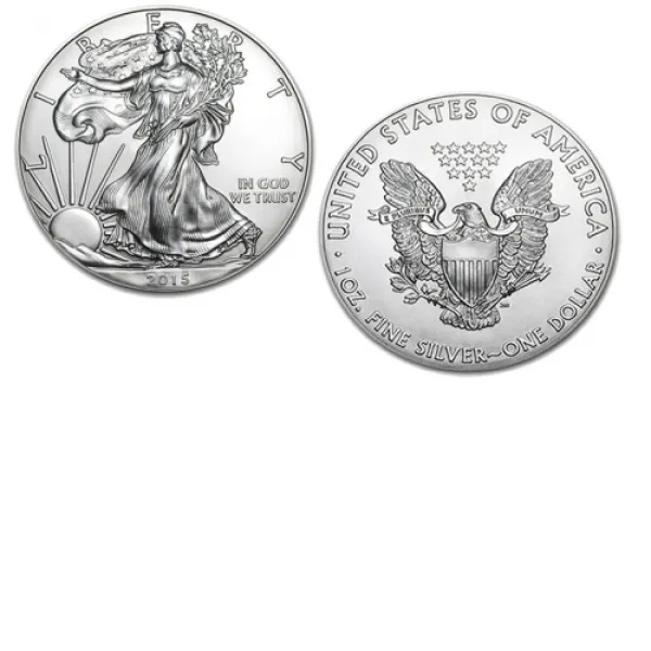 2015 1 oz Silver American Eagle Coin in Black Velveteen Bag AMERICAN_2015_SILVER_EAGLE_IN_BAG