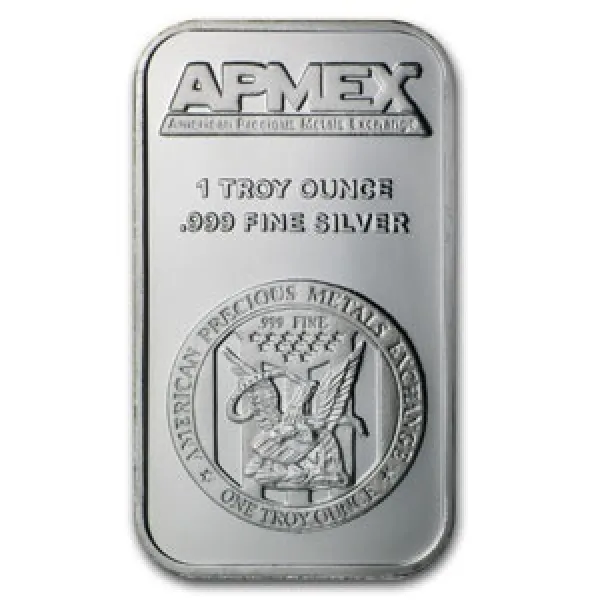 APMEX 1 Oz Silver Bar .999 Fine APMEX_SILVER_BAR_1_OZ