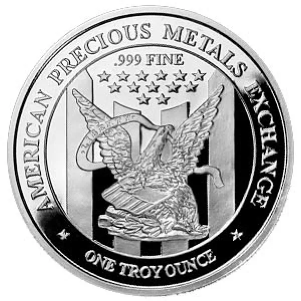 APMEX Silver Round 1 oz .999 Fine APMEX_SILVER_ROUND_1_OZ
