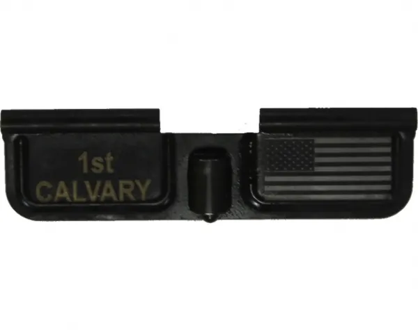 1ST CAV - USA Flag AR-15 Laser Engraved Ejection Port Dust Cover AR15_EJECTION_PORT_COVER_1ST_CAV_USA_FLAG