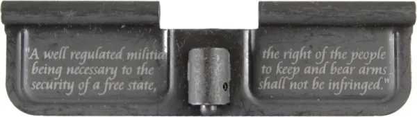 2nd Second Amendment AR-15 Laser Engraved Ejection Port Dust Cover AR15_EJECTION_PORT_COVER_2ND_AMENDMENT