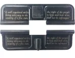 Double Sided 2nd Second Amendment AR-15 Laser Engraved Ejection Port Dust Cover