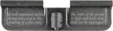 2nd Second Amendment AR-15 Laser Engraved Ejection Port Dust Cover