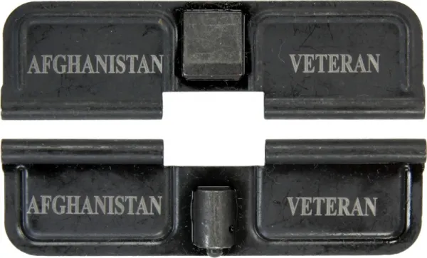 Double Sided Afghanistan Veteran AR-15 Laser Engraved Ejection Port Dust Cover AR15_EJECTION_PORT_COVER_AFGHANISTAN_VETERAN_DOUBLE_SIDED