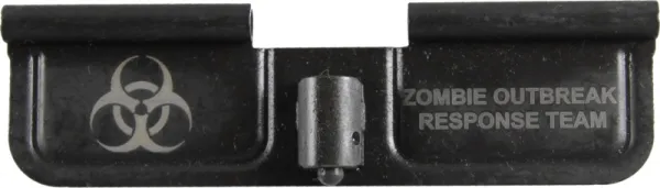 Zombie Outbreak Response Team - AR-15 Laser Engraved Ejection Port Cover AR15_EJECTION_PORT_COVER_BIOHAZARD_ZOMBIE