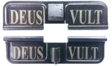 Double Sided Deus Vult AR-15 Laser Engraved Ejection Port Dust Cover